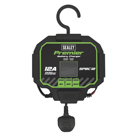 Sealey Battery Charger & Maintainer 12A Automatic Model No- SPBC12