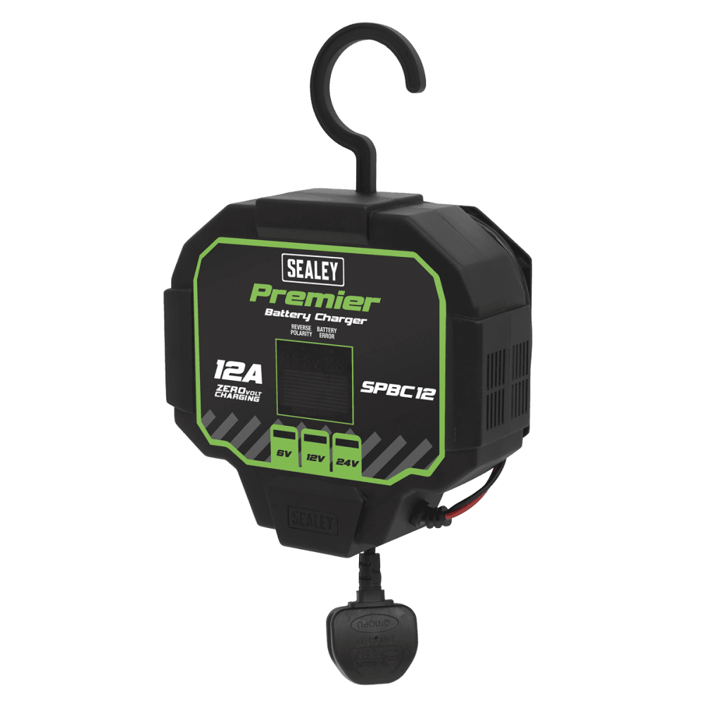 Sealey Battery Charger & Maintainer 12A Automatic Model No- SPBC12