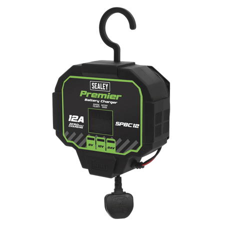 Sealey Battery Charger & Maintainer 12A Automatic Model No- SPBC12