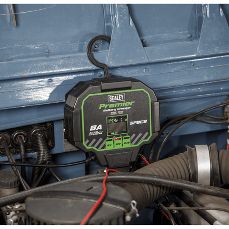 Sealey Battery Charger & Maintainer 8A Automatic Model No- SPBC8