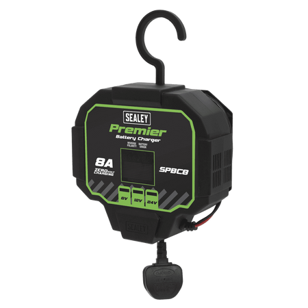 Sealey Battery Charger & Maintainer 8A Automatic Model No- SPBC8
