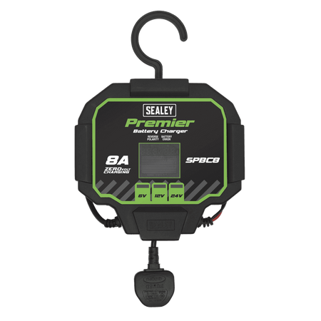 Sealey Battery Charger & Maintainer 8A Automatic Model No- SPBC8