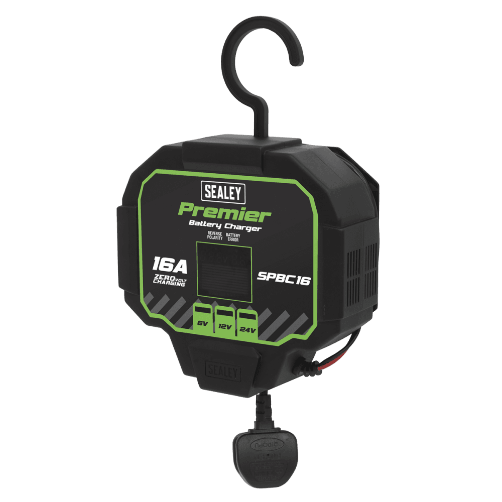 Sealey Battery Charger & Maintainer 16A Automatic Model No- SPBC16