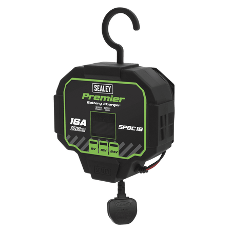 Sealey Battery Charger & Maintainer 16A Automatic Model No- SPBC16