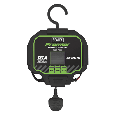 Sealey Battery Charger & Maintainer 16A Automatic Model No- SPBC16