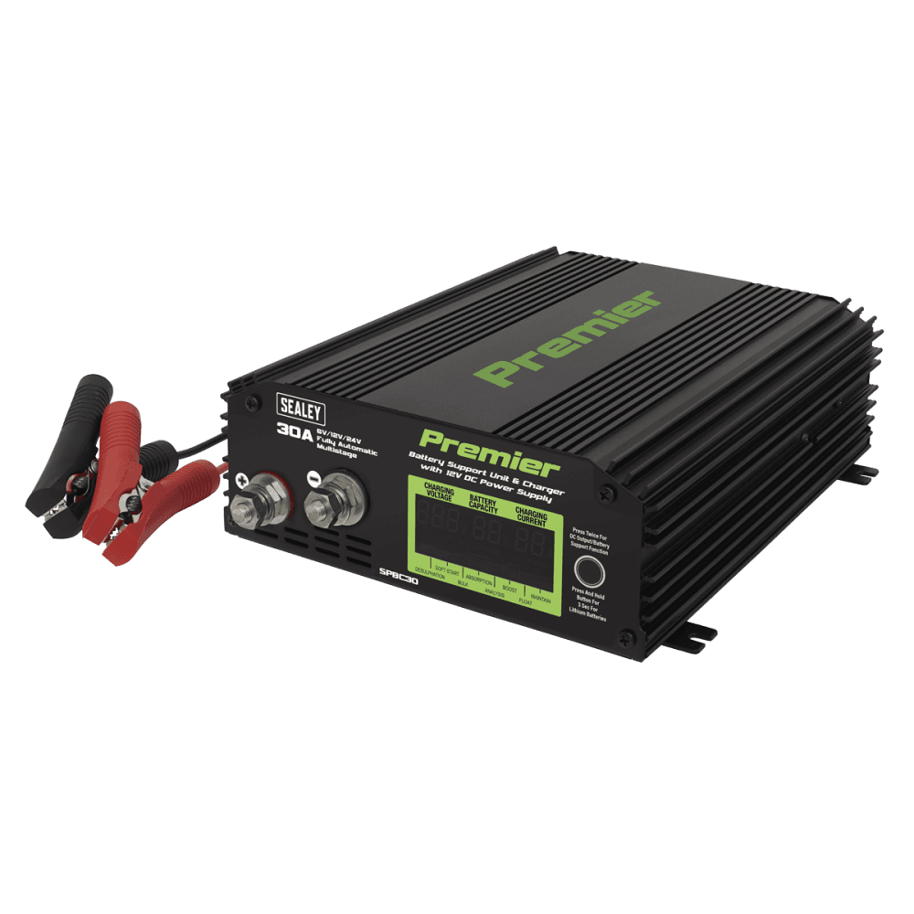 Sealey Battery Support Unit & Charger 30A Model No- SPBC30