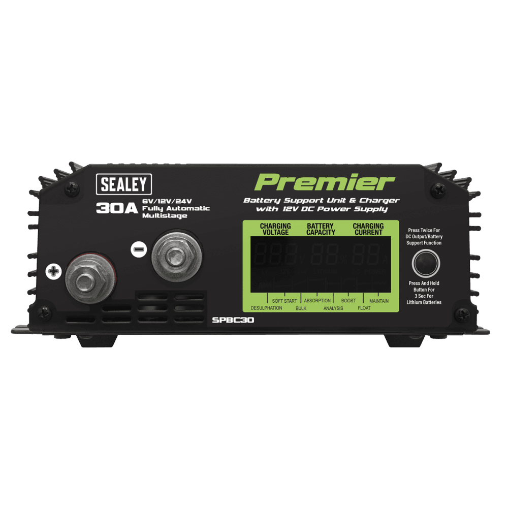 Sealey Battery Support Unit & Charger 30A Model No- SPBC30