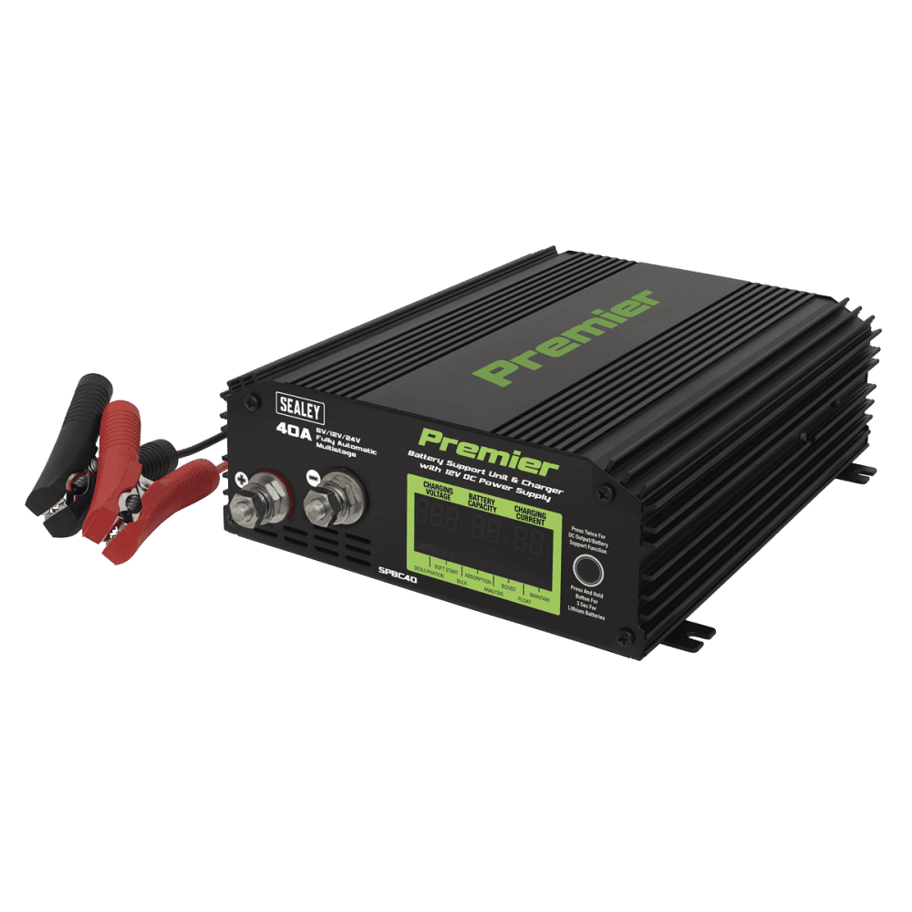 Sealey Battery Support Unit & Charger 40A Model No- SPBC40