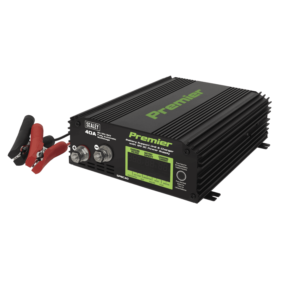 Sealey Battery Support Unit & Charger 40A Model No- SPBC40