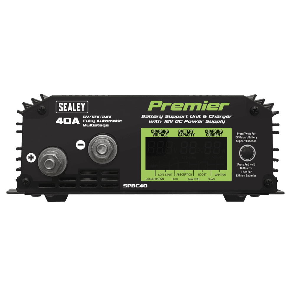 Sealey Battery Support Unit & Charger 40A Model No- SPBC40