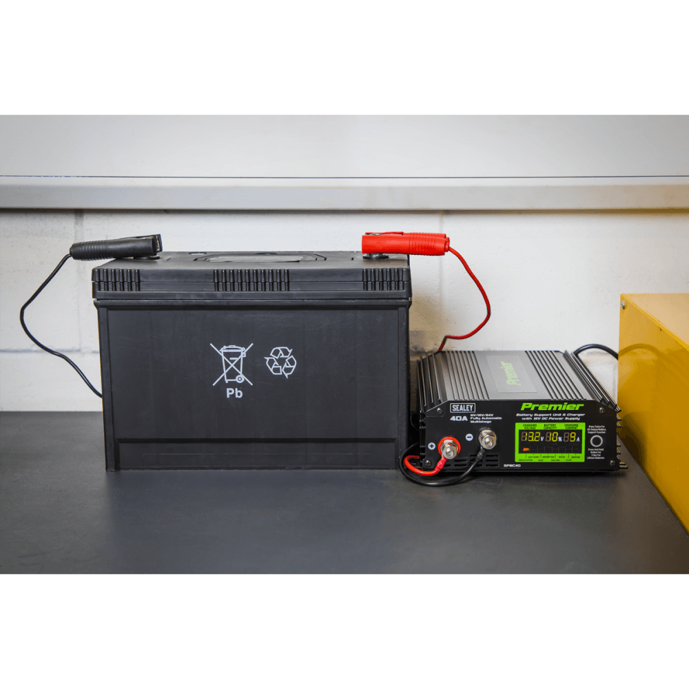 Sealey Battery Support Unit & Charger 40A Model No- SPBC40