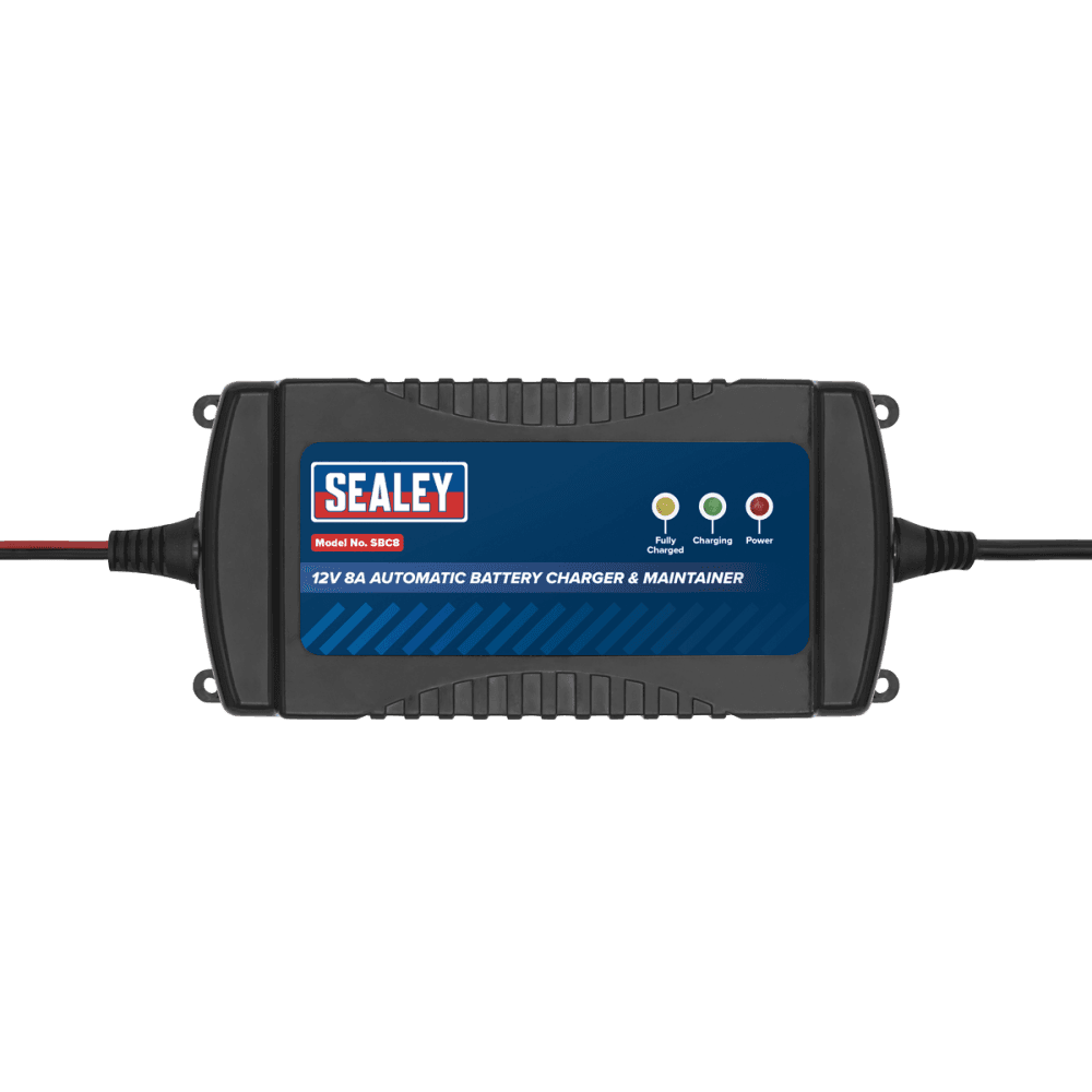 Sealey Battery Charger & Maintainer 12V 8A Automatic Model No- SBC8