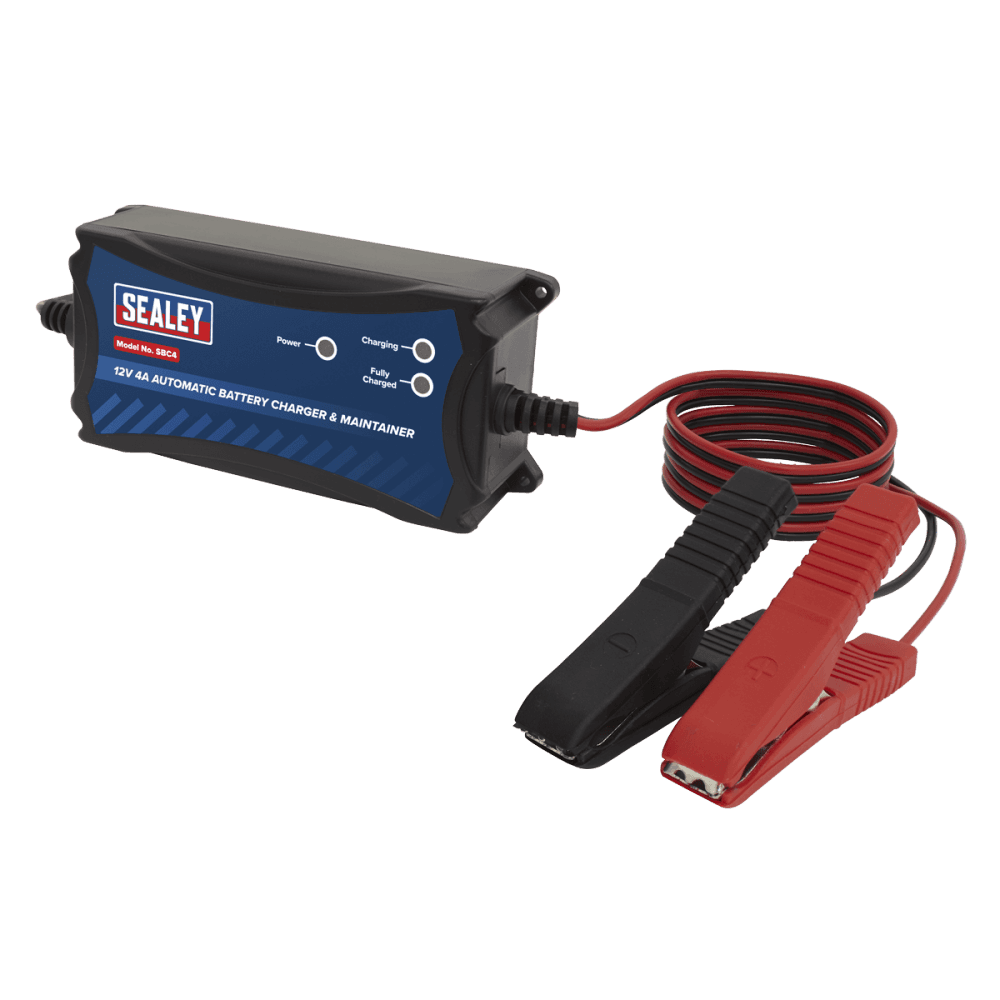 Sealey Battery Charger & Maintainer 12V 4A  Automatic Model No- SBC4