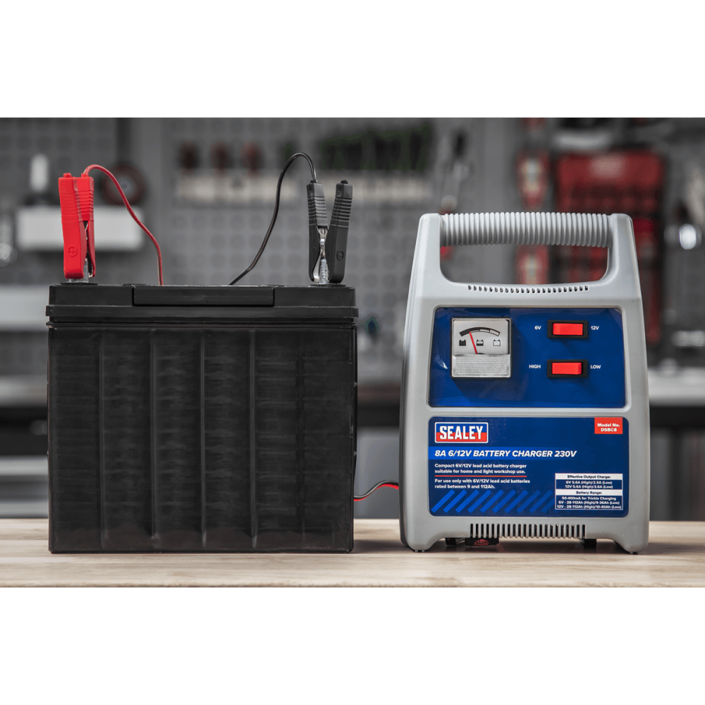 Sealey Battery Charger 8A 6/12V 230V Model No- DSBC8