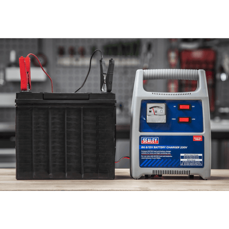 Sealey Battery Charger 8A 6/12V 230V Model No- DSBC8