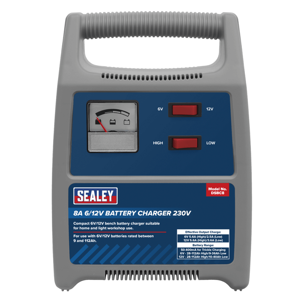 Sealey Battery Charger 8A 6/12V 230V Model No- DSBC8
