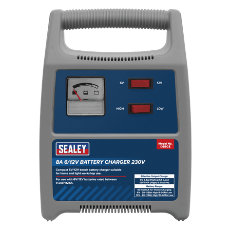 Sealey Battery Charger 8A 6/12V 230V Model No- DSBC8