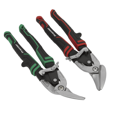 Sealey High Leverage Offset Aviation Tin Snip Set 2pc Model No- AK69072