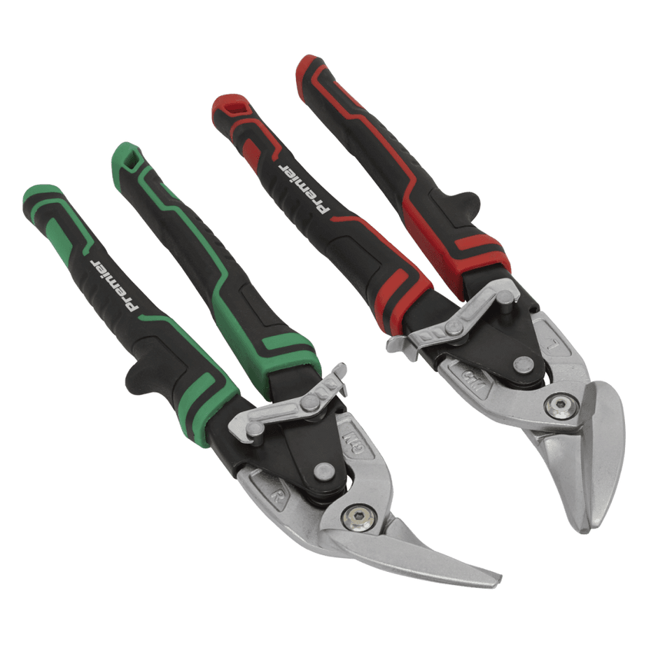 Sealey High Leverage Offset Aviation Tin Snip Set 2pc Model No- AK69072