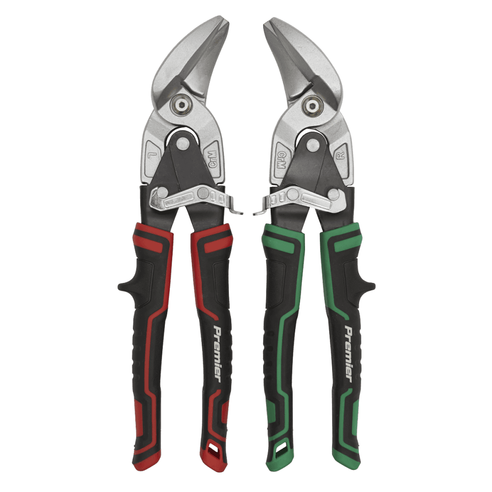 Sealey High Leverage Offset Aviation Tin Snip Set 2pc Model No- AK69072