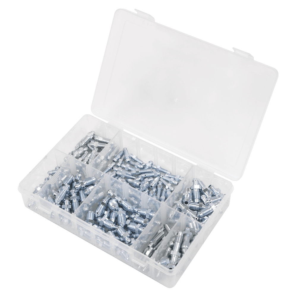 Sealey Bleed Nipple Assorted Box 160pc Model No- AB160BN