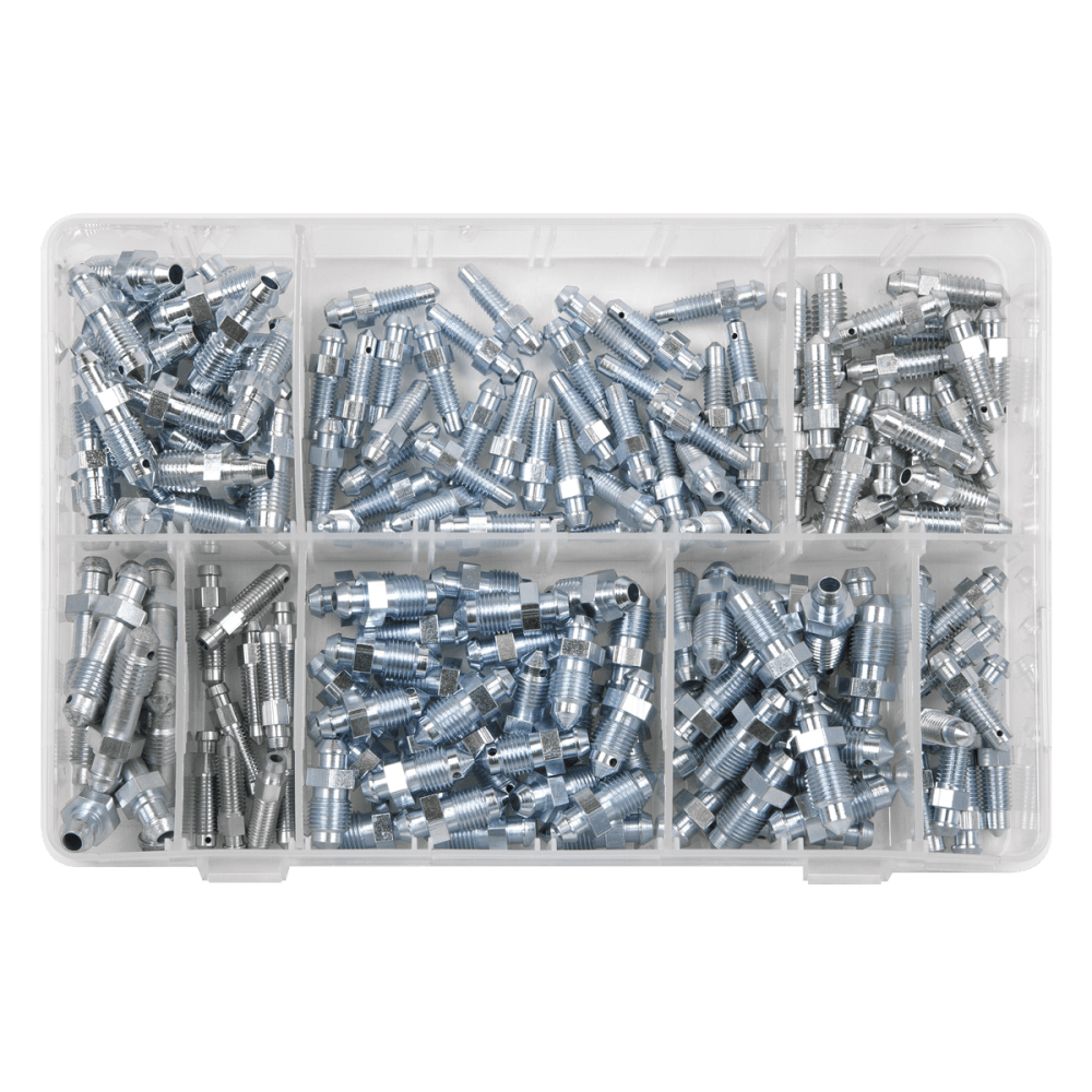 Sealey Bleed Nipple Assorted Box 160pc Model No- AB160BN