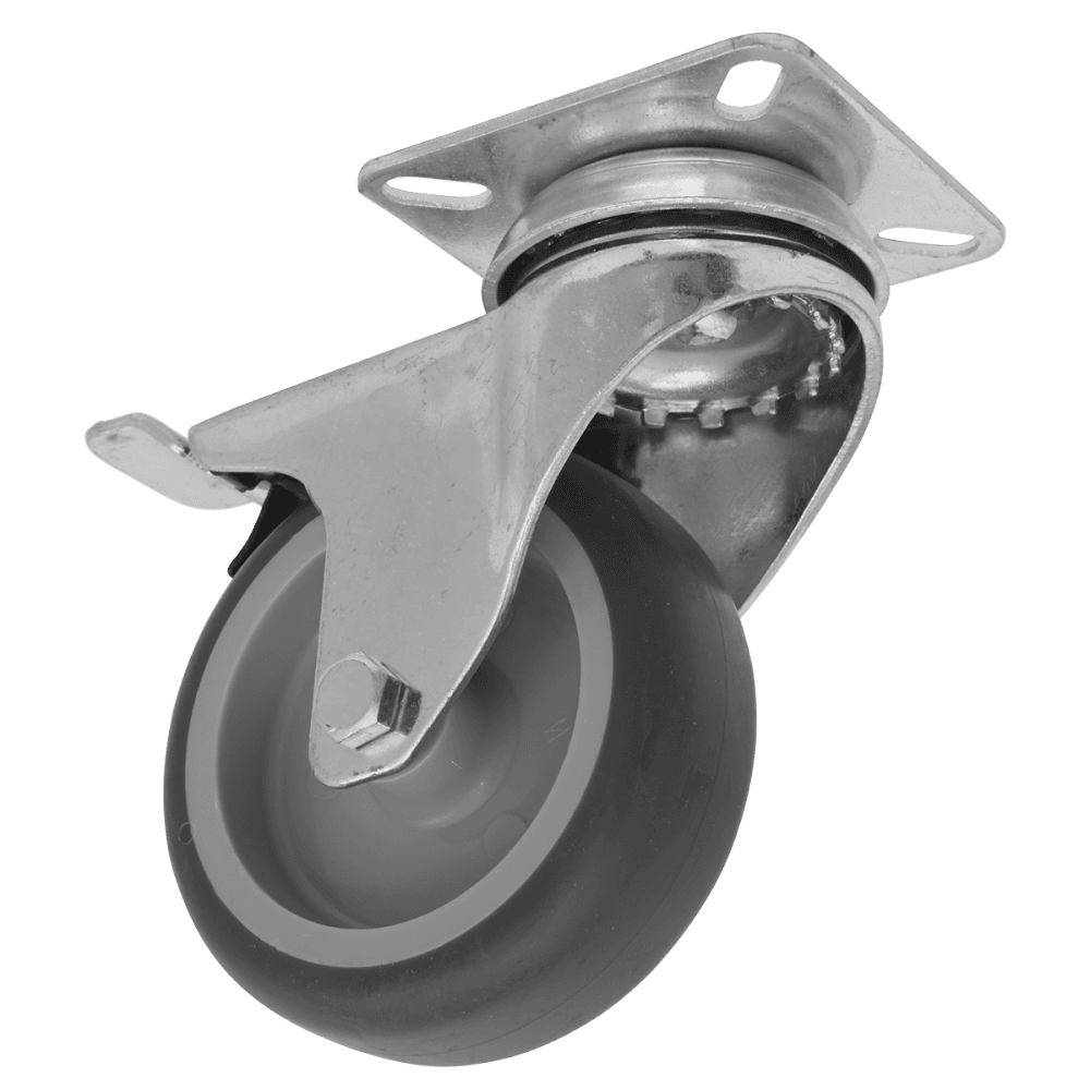 Sealey Medium-Duty Thermoplastic Swivel Castor Wheel with Total Lock 75mm - Trade Model No- SCW275SPLEM