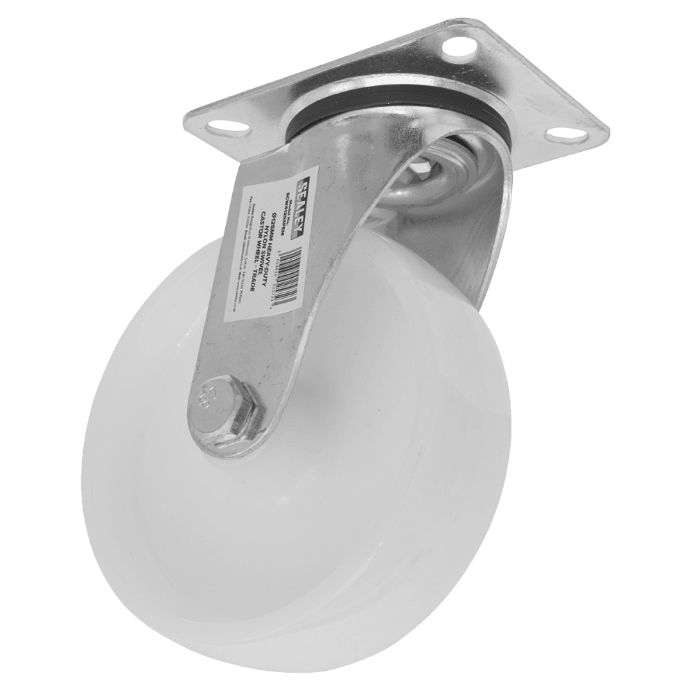 Sealey Heavy-Duty Nylon Swivel Castor Wheel 125mm - Trade Model No- SCW4125SPEM