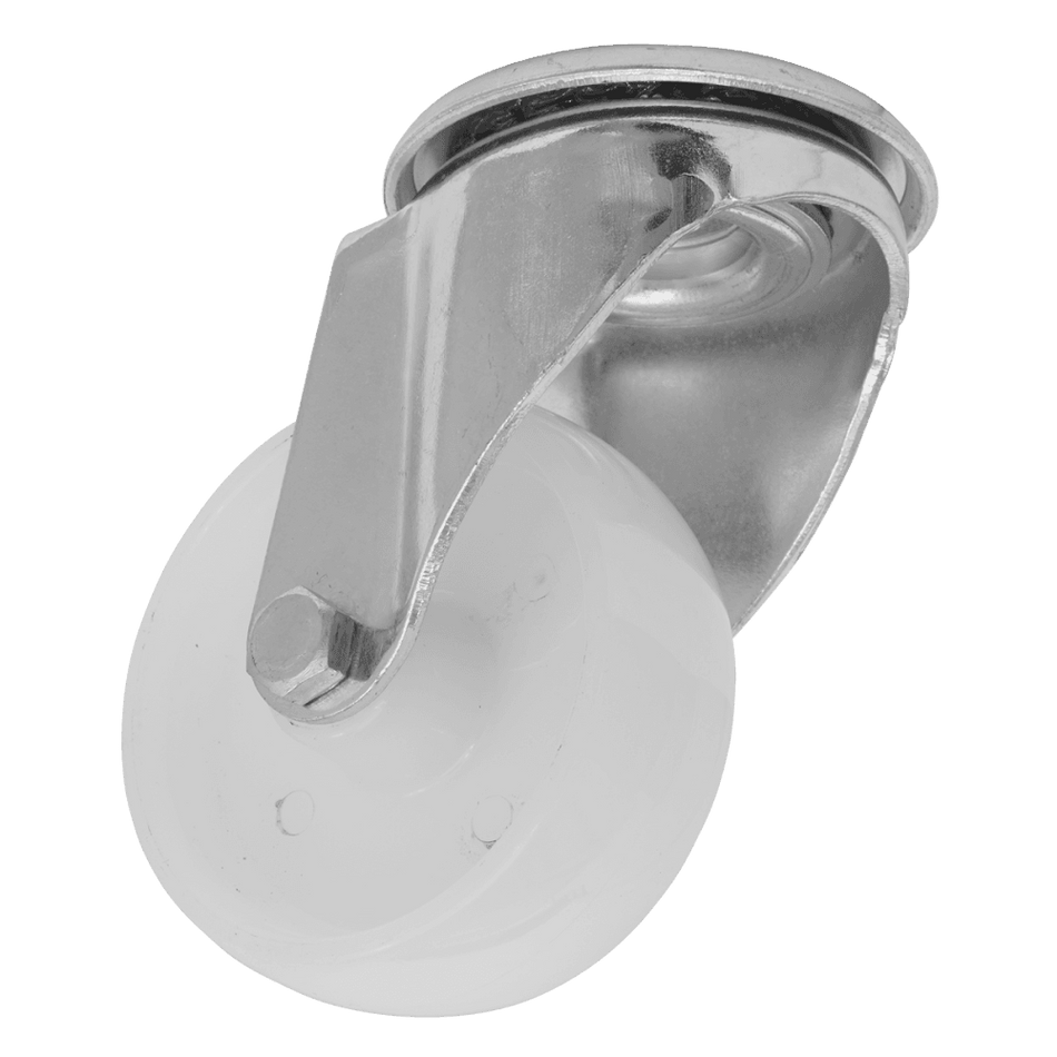 Sealey Heavy-Duty Nylon Castor Wheel Bolt Hole 80mm - Trade Model No- SCW480SBEM