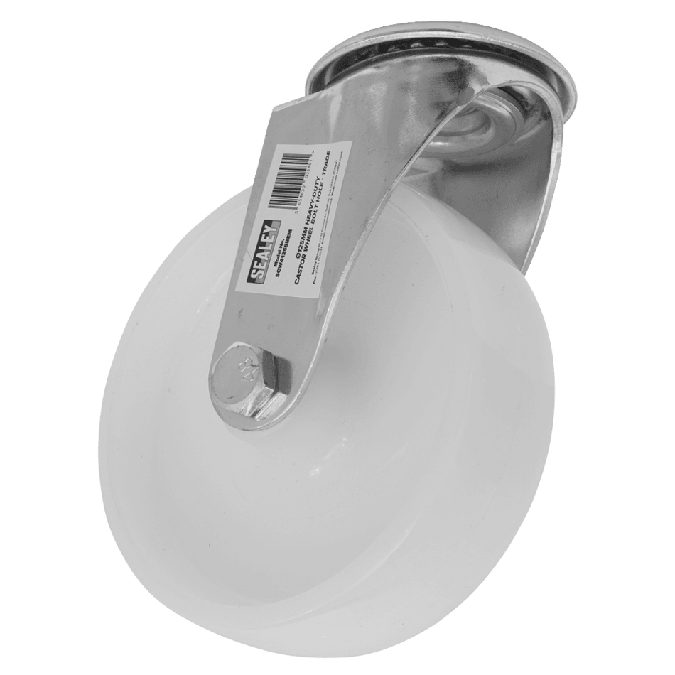 Sealey Heavy-Duty Trade Castor Wheel Bolt Hole 125mm - Trade Model No- SCW4125SBEM