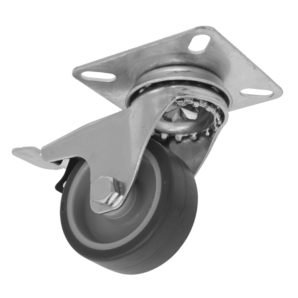 Sealey Medium-Duty Thermoplastic Swivel Castor Wheel with Total Lock 50mm - Trade Model No- SCW250SPLEM