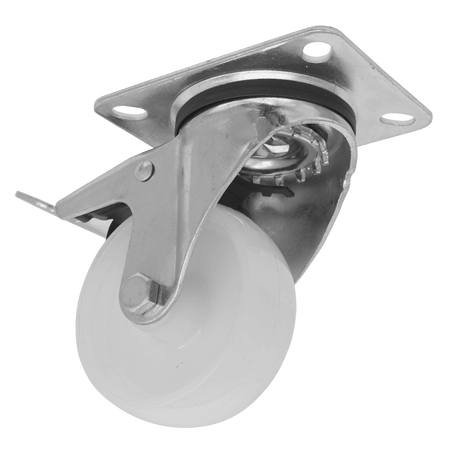 Sealey Heavy-Duty Nylon Castor Wheel Swivel with Total Lock 80mm - Trade Model No- SCW480SPLEM