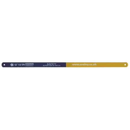 Sealey Hacksaw Blade 300mm HSS Bi-Metal 18tpi Pack of 5 Model No- HSB0518