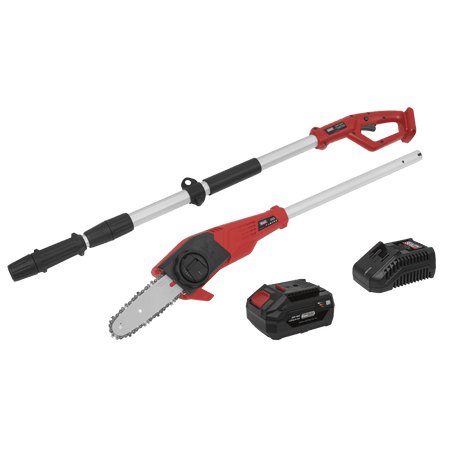 Sealey Telescopic Cordless 20cm Chainsaw Kit 20V 4Ah Model No- CP20VTP02