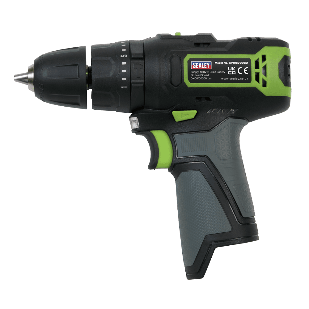 Sealey Cordless Hammer Drill/Driver 10mm 10.8V - Body Only Model No- CP108VDDBO