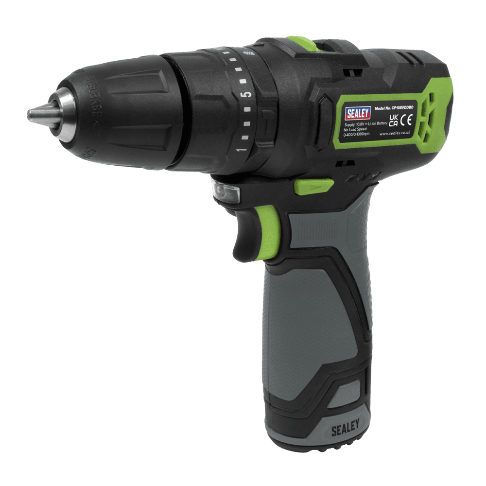 Sealey Cordless Hammer Drill/Driver 10mm 10.8V - Body Only Model No- CP108VDDBO