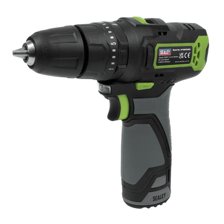 Sealey Cordless Hammer Drill/Driver 10mm 10.8V - Body Only Model No- CP108VDDBO