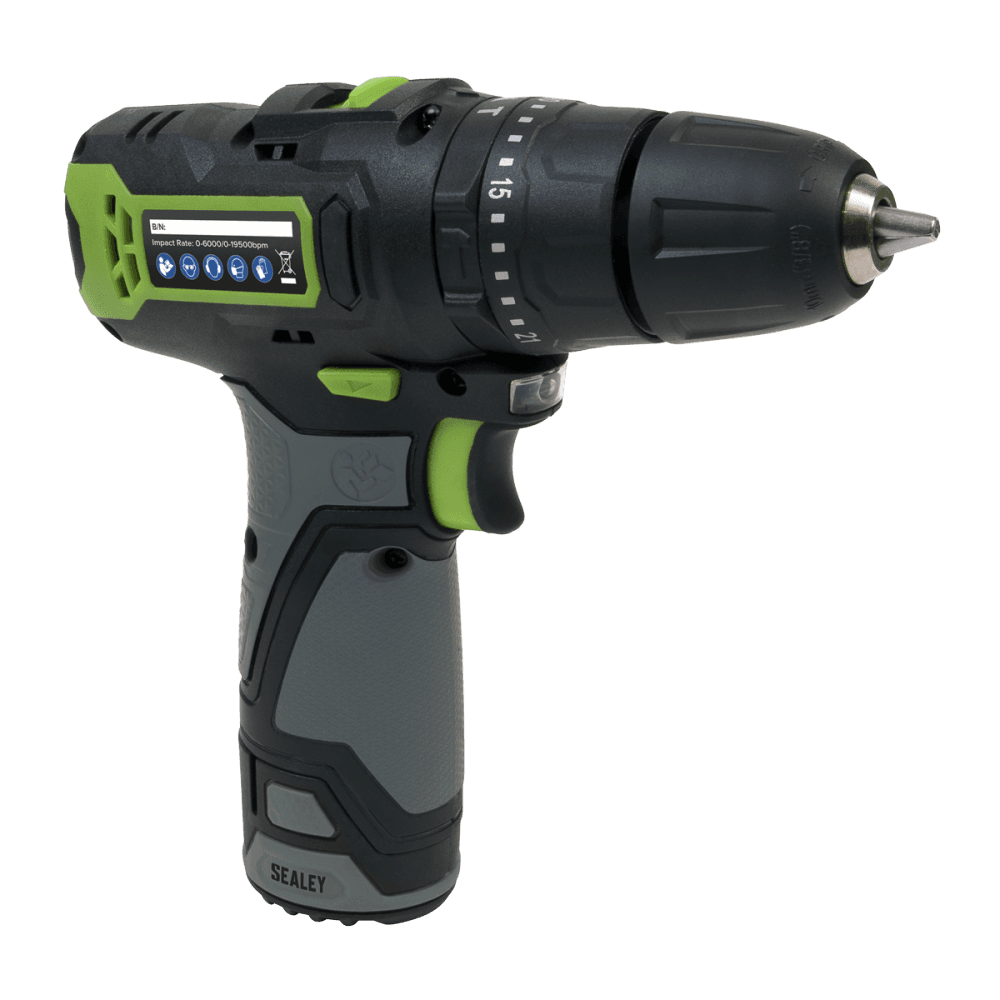 Sealey Cordless Hammer Drill/Driver 10mm 10.8V - Body Only Model No- CP108VDDBO