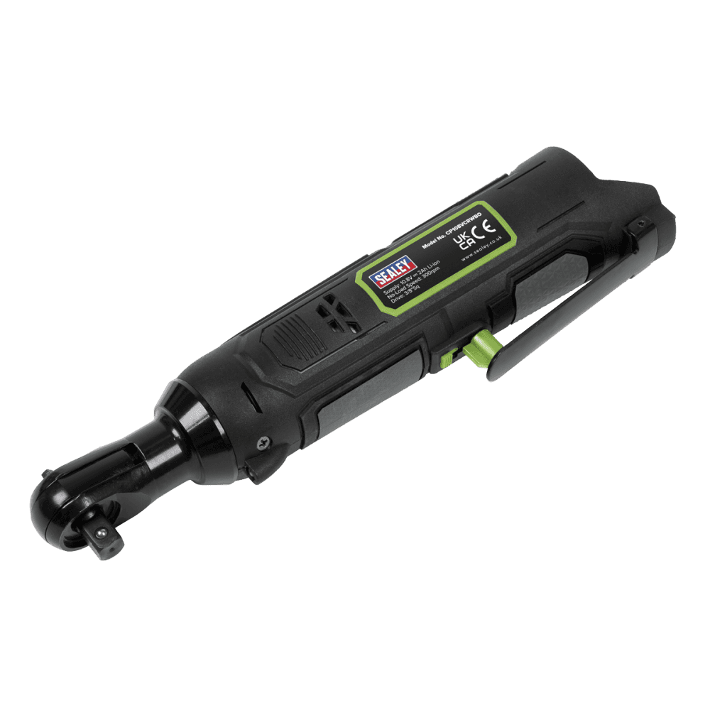 Sealey Cordless Ratchet Wrench 45Nm 3/8"Sq Drive 10.8V 2Ah Model No- CP108VCRW