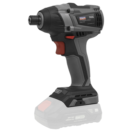 Sealey Brushless Impact Driver Kit 1/4" Hex 20V 2Ah Model No- CP20VIDXKIT1