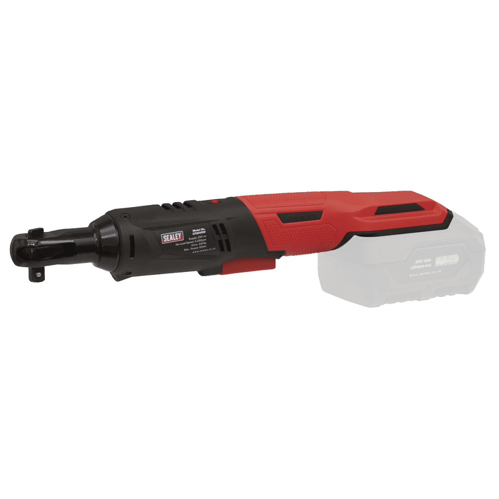 Sealey Cordless Ratchet Wrench Kit  3/8"Sq Drive 60Nm 20V 4Ah Model No- CP20VRWKIT1