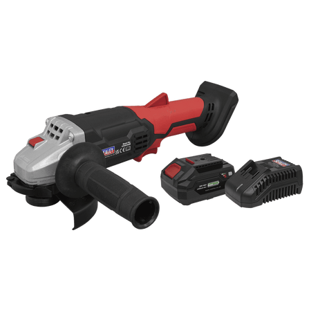 Sealey Cordless Angle Grinder Kit 115mm 20V 4Ah Model No- CP20VAGBKIT1
