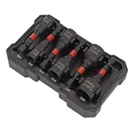 Sealey Nut Driver Set 6pc Impact Grade Model No- AK8287