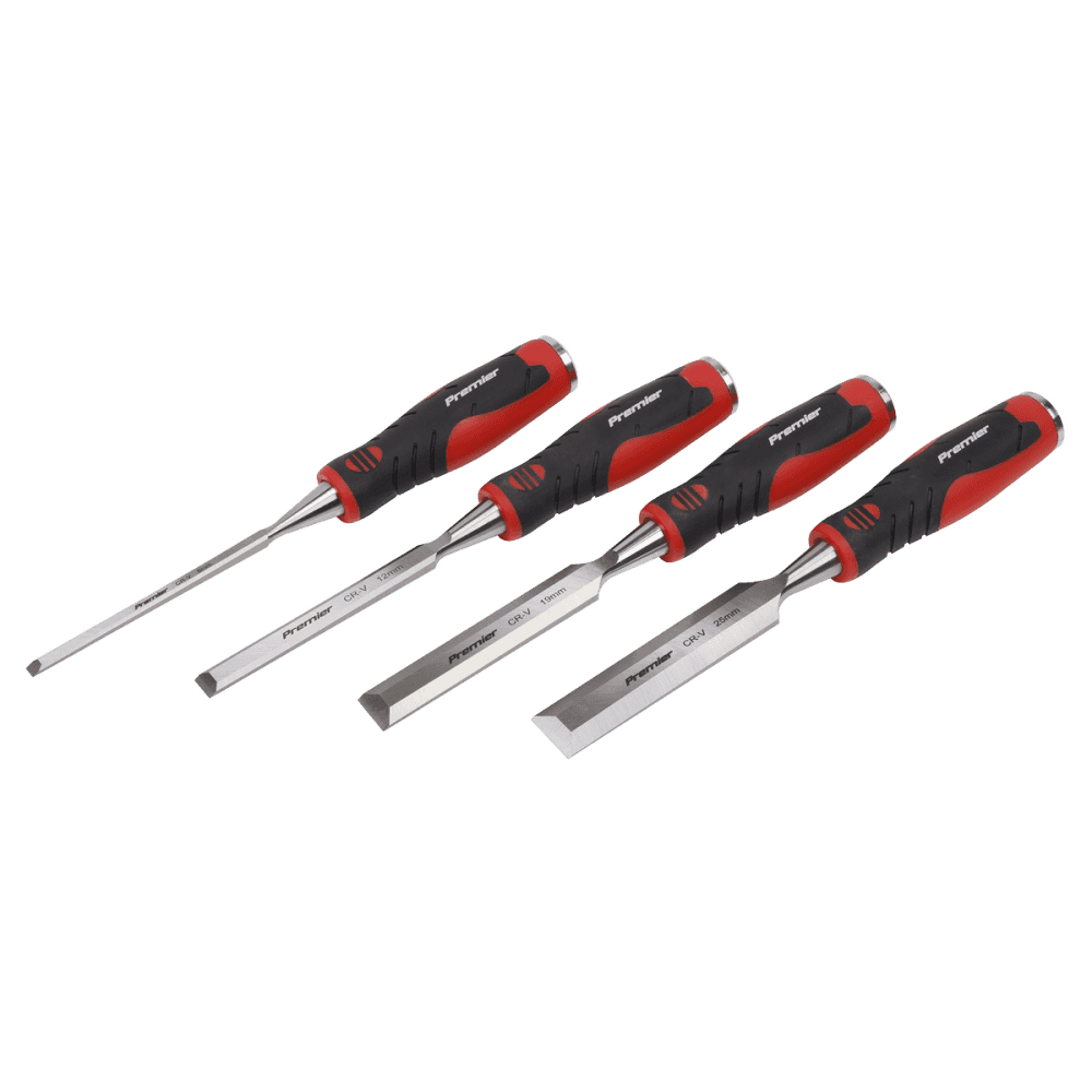 Sealey Hammer-Thru Wood Chisel 4pc Set Model No- AK9239
