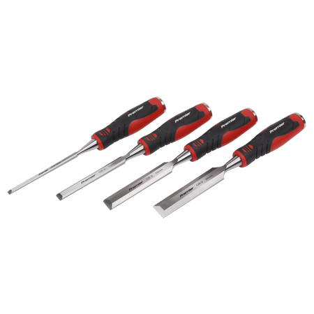 Sealey Hammer-Thru Wood Chisel 4pc Set Model No- AK9239