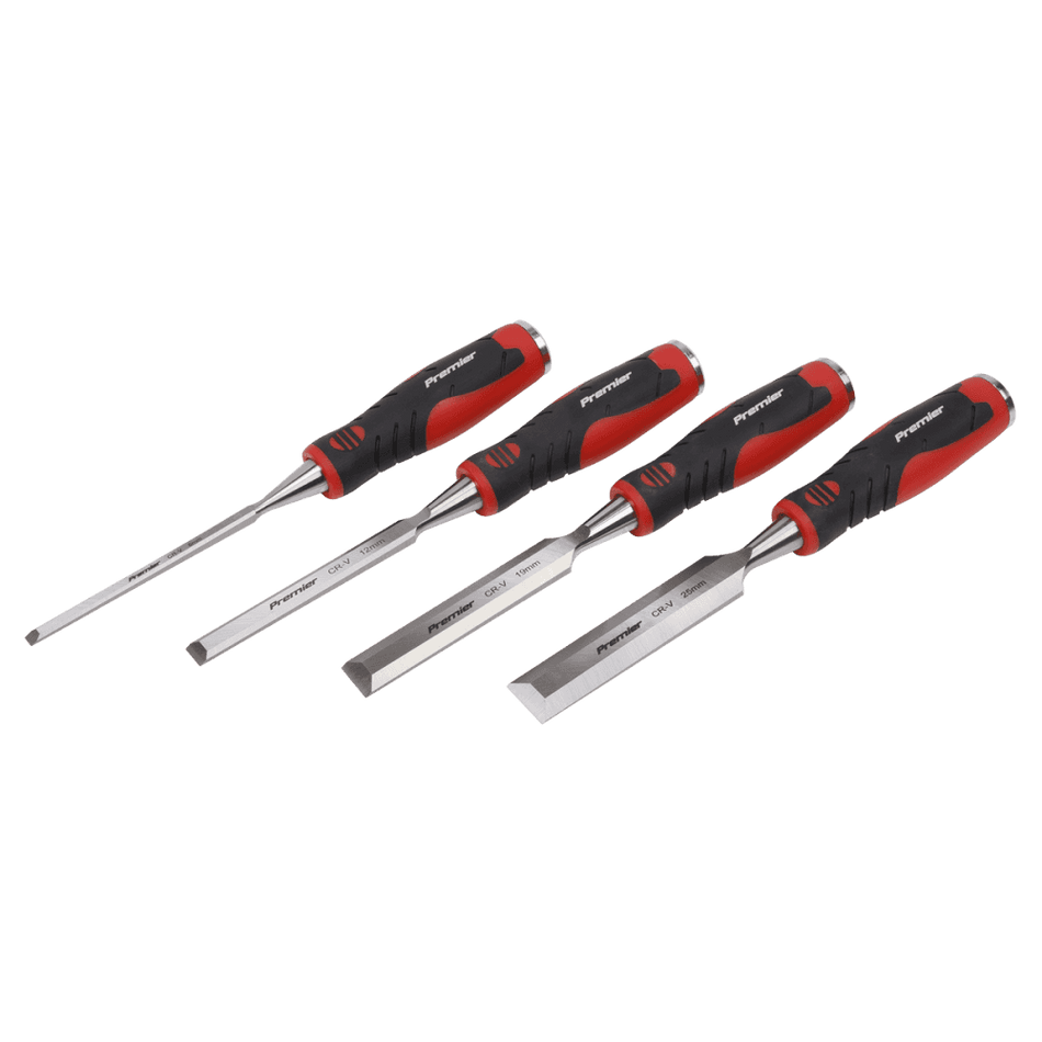 Sealey Hammer-Thru Wood Chisel 4pc Set Model No- AK9239