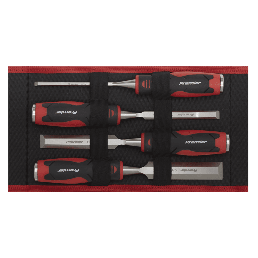 Sealey Hammer-Thru Wood Chisel 4pc Set Model No- AK9239