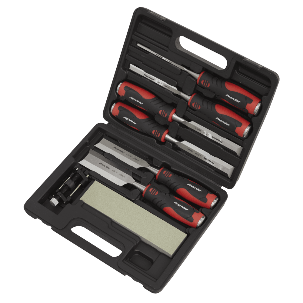 Sealey Hammer-Thru Wood Chisel 8pc Set Model No- AK9240