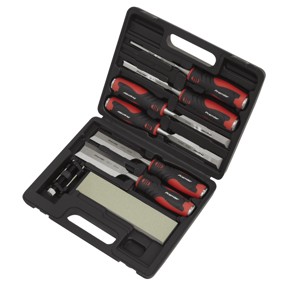 Sealey Hammer-Thru Wood Chisel 8pc Set Model No- AK9240