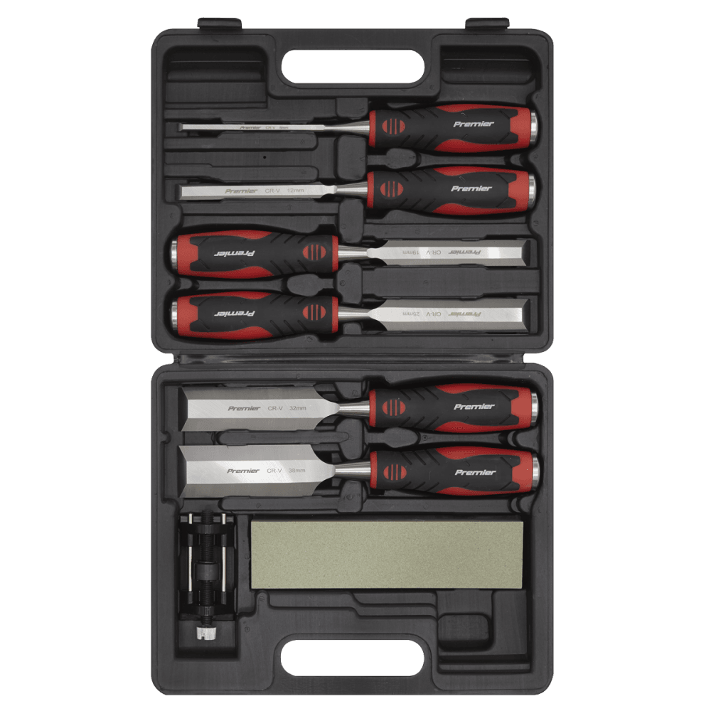Sealey Hammer-Thru Wood Chisel 8pc Set Model No- AK9240